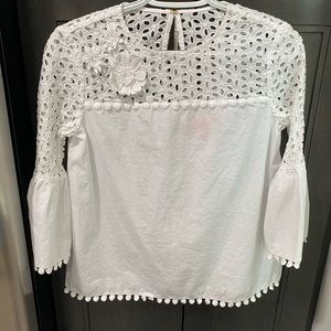 White Eyelet Lilly Pulitzer top